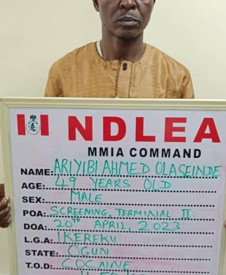 Lesser Hajj: Saudi-bound widower, divorcee arrested at Lagos airport with 14.4kg cocaine
