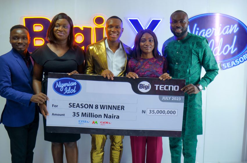 Victory Gbakara Wins Nigerian Idol Season 8, Clinches Prizes Worth Millions of Naira, Commends Bigi Brand for Show’s Sponsorship