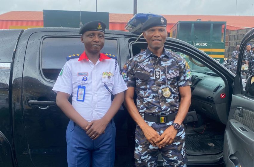  WORKING VISIT : LAGOS CIVIL DEFENCE PRO MEETS CHAIRMAN TASK FORCE