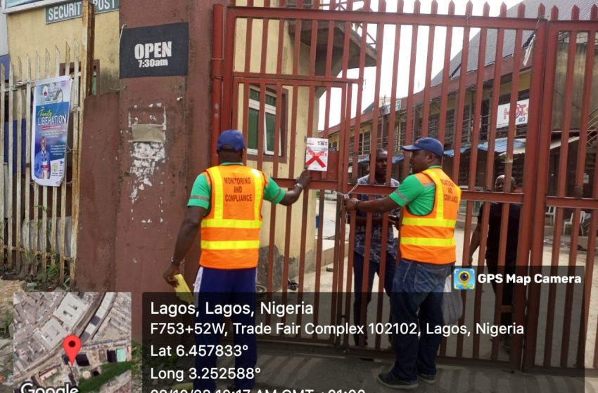  LASG Seals Markets within Trade Fair Complex Over Environmental Infractions