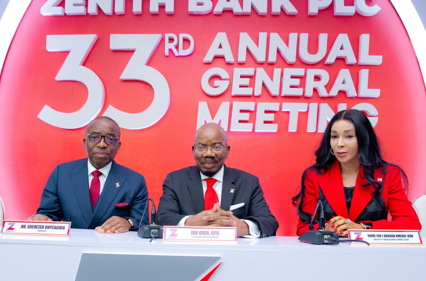 ZENITH BANK DELIVERS MASSIVE RETURNS FOR SHAREHOLDERS WITH N125.59BILLION DIVIDEND DECLARATION